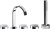 Смеситель на борт ванны Villeroy & Boch Dawn TVT10651015161 Смеситель на борт ванны Villeroy & Boch Dawn TVT10651015161