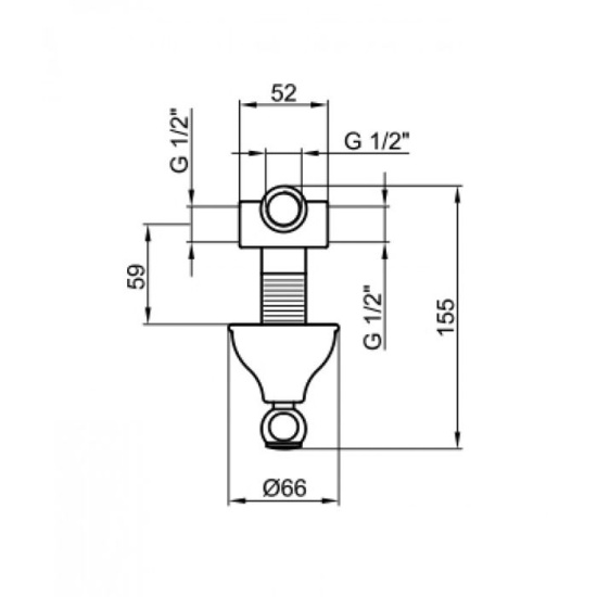 Смеситель для душа Webert Ottocento AC0395065 бронза/белый