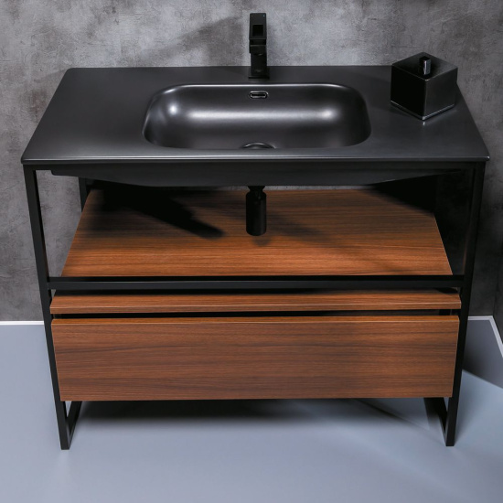Мебель для ванной Armadi Art Loft 100 dark wood, напольная