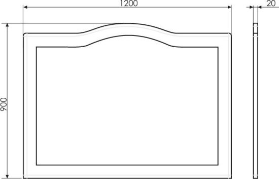 Зеркало Comforty Монако 120