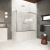 Шторка на ванну Vegas Glass ZV+ZVF Protec 150*70 04 crystalvision, профиль никель, стекло crystalvision Шторка на ванну Vegas Glass ZV+ZVF Protec 150*70 04 crystalvision, профиль никель, стекло crystalvision