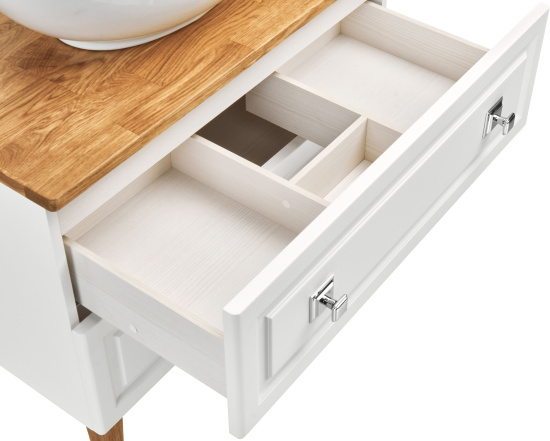 Тумба с раковиной ASB-Woodline Каталина 80 белая