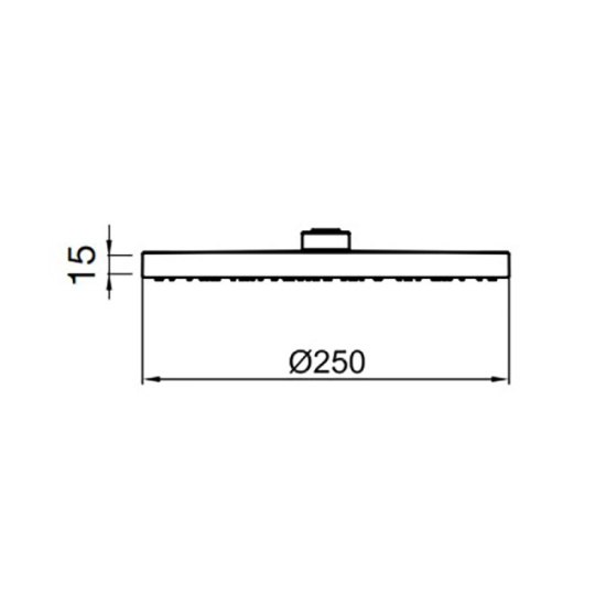 Верхний душ Webert AC1011015PVC, хром