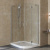 Душевой уголок Vegas Glass AFS-F Lux 110*90 07 01 L профиль матовый хром, стекло прозрачное