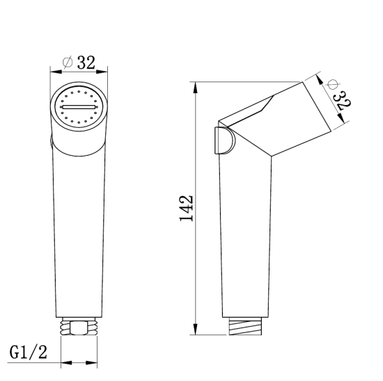 Гигиенический душ Altrobagno Metropoli 060204 Cr