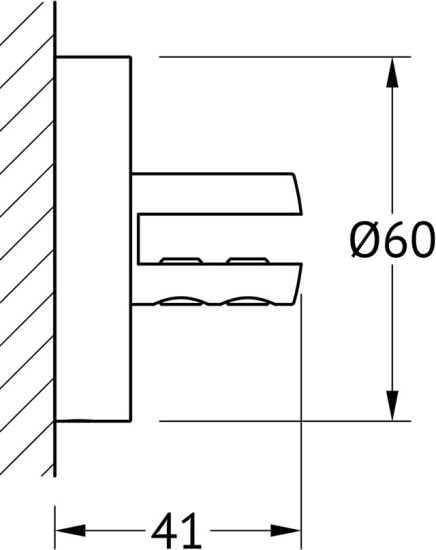 Полка Ellux Elegance ELE 033-C07 угловая, 26 см
