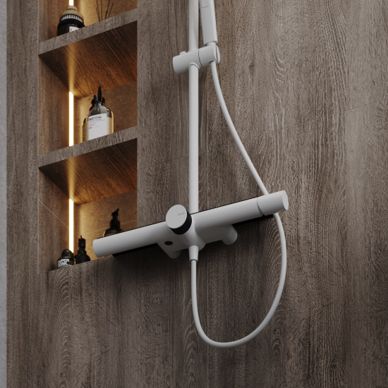 Душевая стойка AQUAme AQM8010W