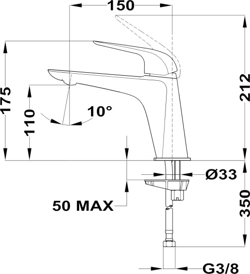 Смеситель для раковины Teka Itaca 673860210