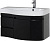 Тумба с раковиной Aquanet Сопрано 1-95 черная с ящиком R