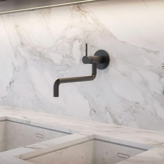 Смеситель для кухни Omnires Y Y1256BL с внутренней частью, черный