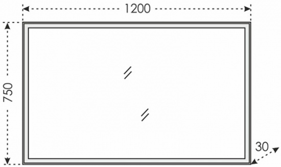 Зеркало СанТа Марс 120