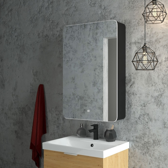 Зеркало-шкаф Art&Max Lecce 57 L с подсветкой