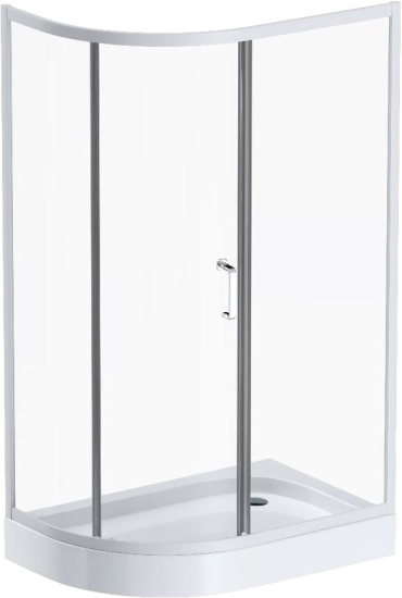 Душевой уголок Am.Pm Like W83G-302U120CT64 120x80 профиль матовый хром, стекло прозрачное