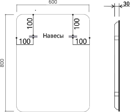 Мебель для ванной Vincea Mia 65 бетон