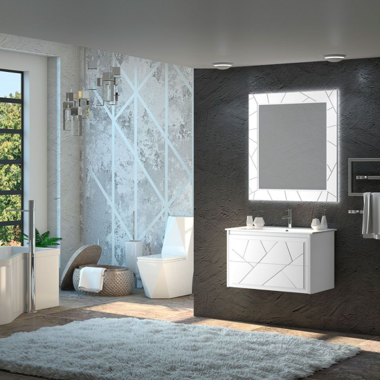 Тумба с раковиной Opadiris Луиджи 120 белая