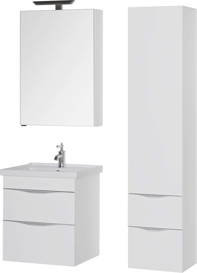 Пенал Aquanet Эвора белый