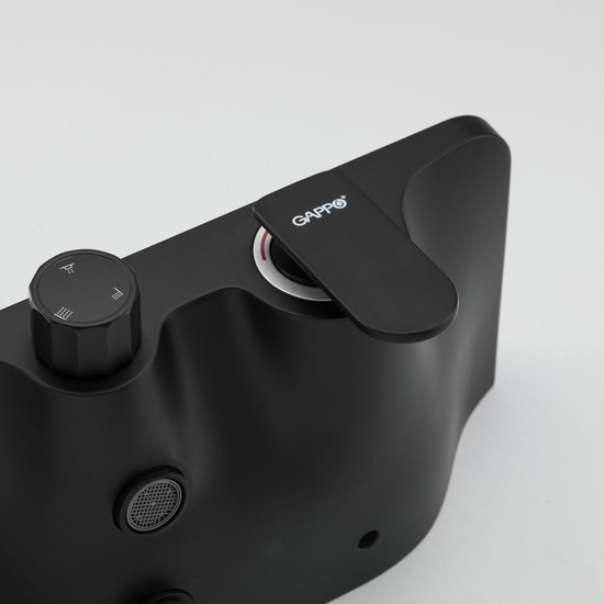Душевая стойка Gappo G2495-5 черная матовая