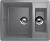 Мойка кухонная Ulgran U-106-342 графитовая