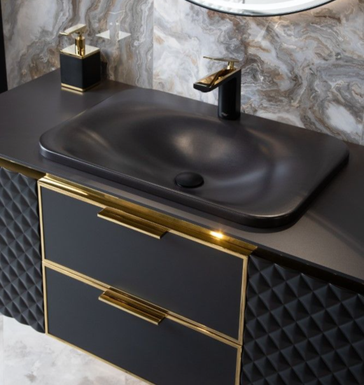 Тумба с раковиной Armadi Art Rombo 777-120-BG