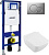 Инсталляция Geberit Duofix UP320 111.300.00.5 с кнопкой Sigma 01 115.770.46.5 + унитаз подвесной Villeroy & Boch Venticello 4611RS01 безободковый + крепления
