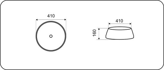 Накладная раковина CeramaLux J2094-1