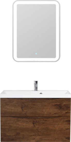 Тумба с раковиной BelBagno Marino H90 rovere moro