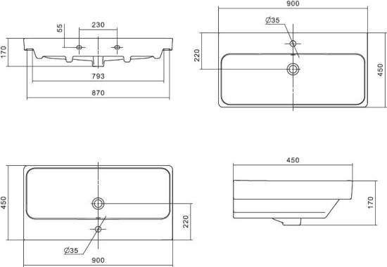 Тумба с раковиной Бриклаер Чили 90 венге