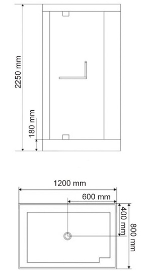 Душевая кабина Wasserfalle W-9801 R