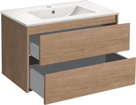 Мебель для ванной Vincea Gio 80 натуральный дуб