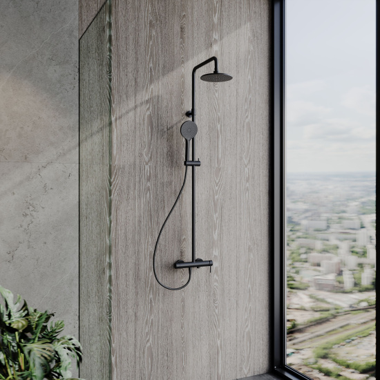 Душевая стойка AQUAme AQM8011MB