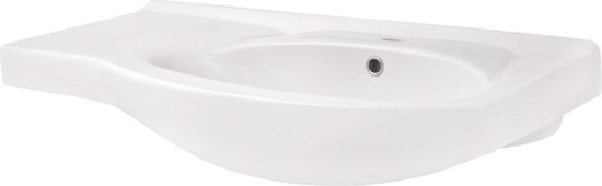 Мебель для ванной Sanflor Адель 82 белая, патина серебро, L