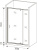 Душевая дверь в нишу Good Door Orion WTW-PD-100-G-CH