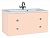 Тумба с раковиной Bellezza Милан 100 бежевая