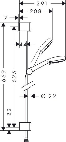 Душевой комплект Hansgrohe Talis E 71740000