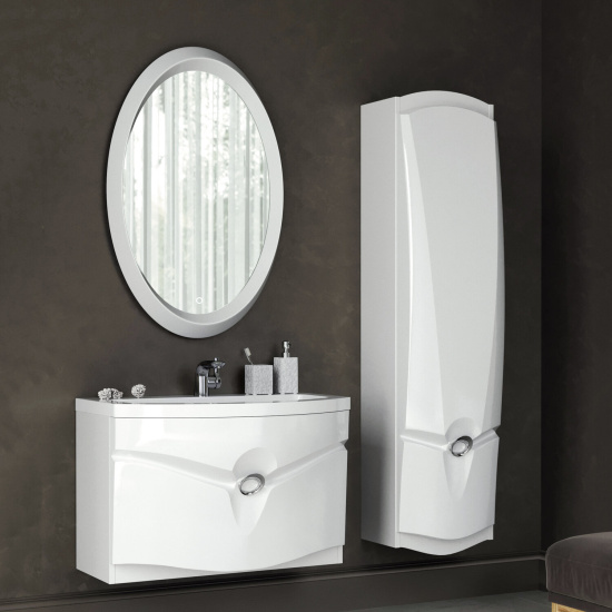 Тумба с раковиной Aima Design Cloud 80 white