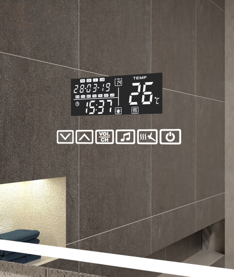 Зеркало Vigo Marta Media Grey 60