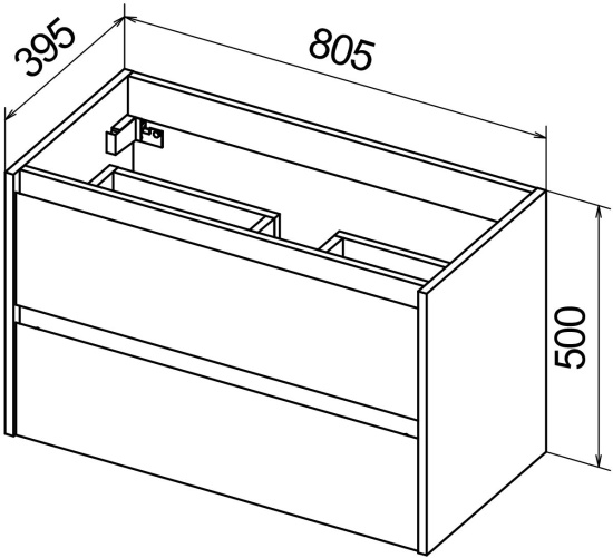 Мебель для ванной BelBagno Kraft 39 80 rovere nebrasca nature