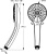 Душевая лейка Ideal Standard IdealRain B9403AA Душевая лейка Ideal Standard IdealRain B9403AA