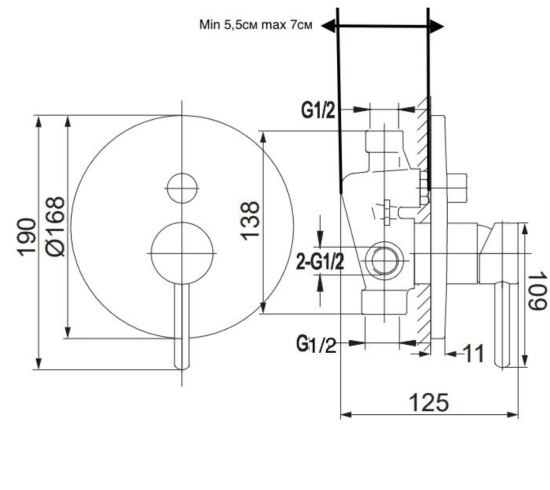 Душевая система Grocenberg GB5001GO