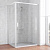 Душевой уголок Vegas Glass ZP+ZPV 130*80 01 01 профиль белый, стекло прозрачное