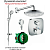 Душевая система Hansgrohe  Raindance Select E 300 27378000+26630000+27506000+15708000+01800180