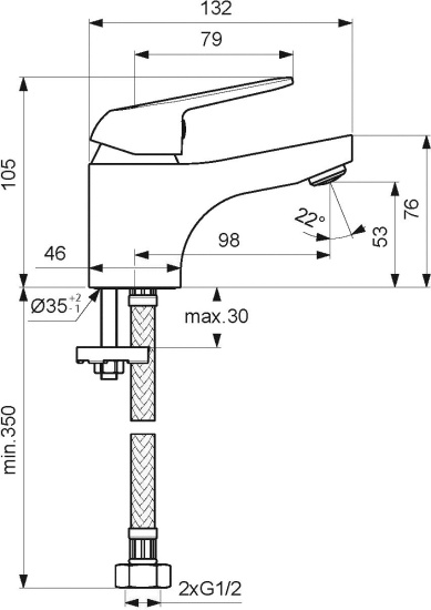 Смеситель для раковины Vidima Fine BA384AA