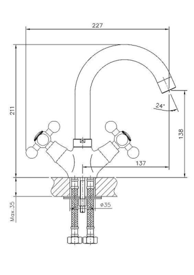 Смеситель для раковины Haiba HB1219