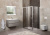 Душевой уголок BelBagno Unique-AH-1-110/125-100-P-Cr