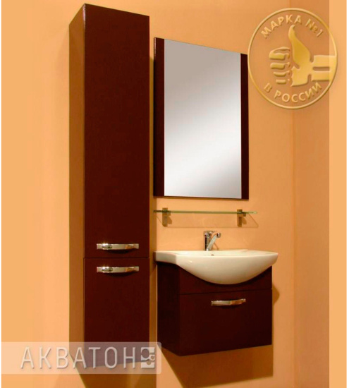 Зеркало Aquaton Ария 65 темно-коричневое