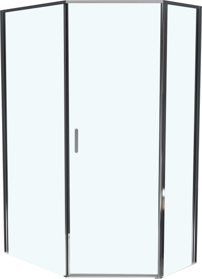 Душевой уголок BelBagno Uno 195 PH 1 100/80  C Cr стекло прозрачное