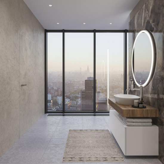 Мебель для ванной с раковиной Duravit D-Neo 60: столешница 120, дуб французский, без отверстий + 2 тумбы 60