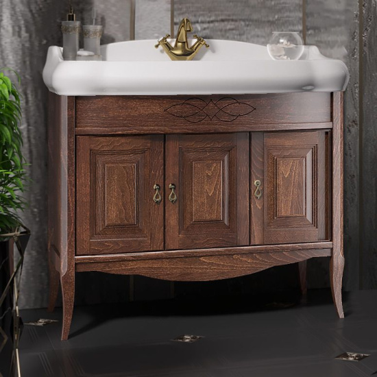 Мебель для ванной Opadiris Лоренцо 100 светлый орех