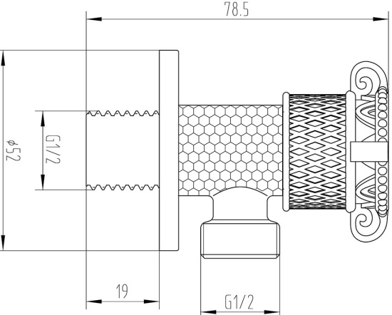Шланговое подключение Milacio MC.008.SL