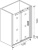 Душевая дверь в нишу Good Door Galaxy WTW-110-C-B профиль черный